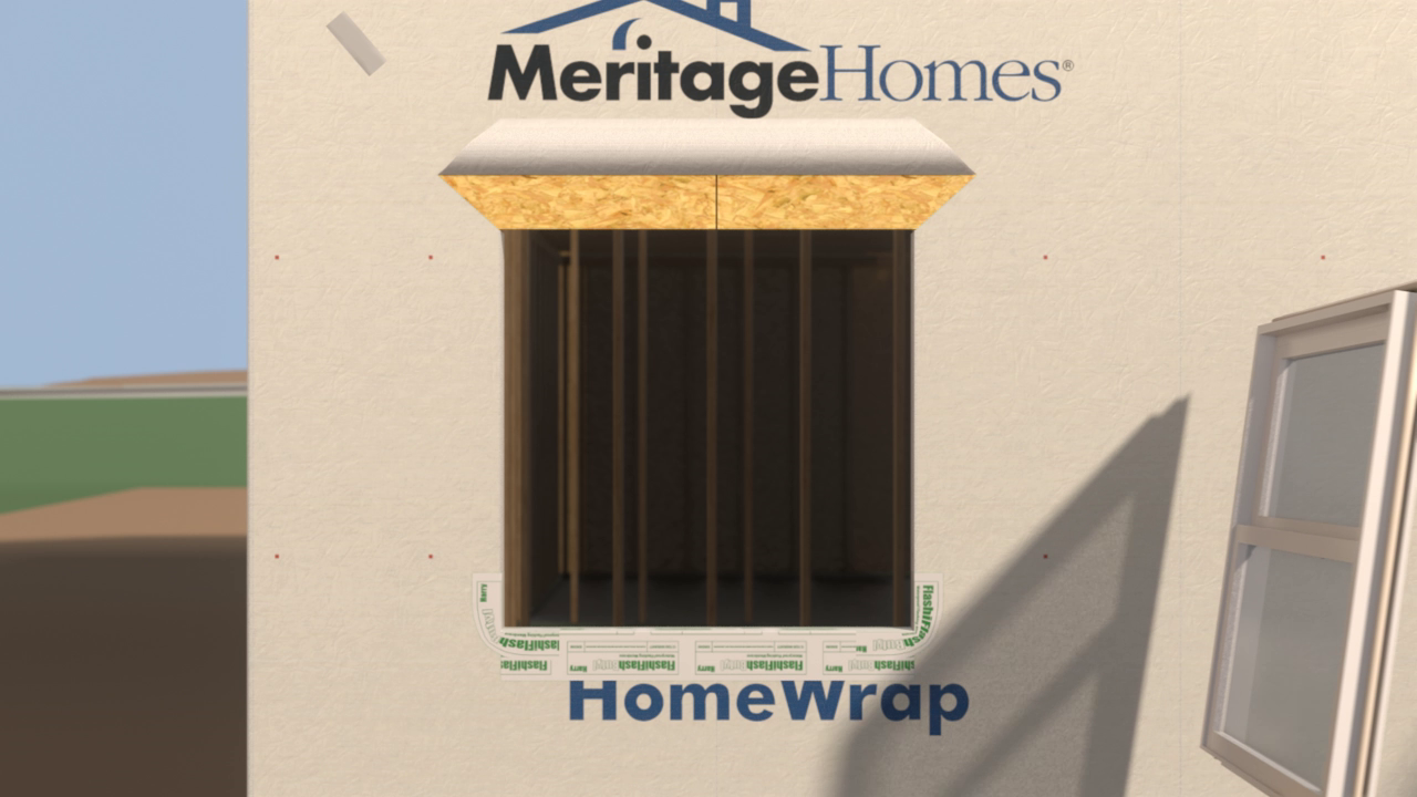 Meritage-branded housewrap